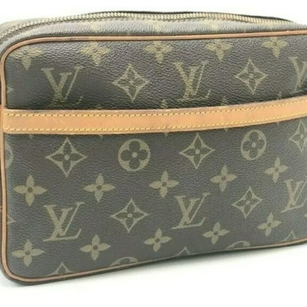 Auth Louis Vuitton Monogram Compiegne 23 M51847 Clutch Bag NS040426